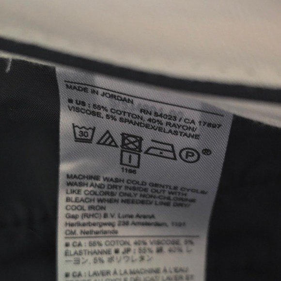 Banana Republic Sloan Curvy Fit Plaid Pants Blue White Size 8 534891-00-1 NWT - Picture 11 of 11